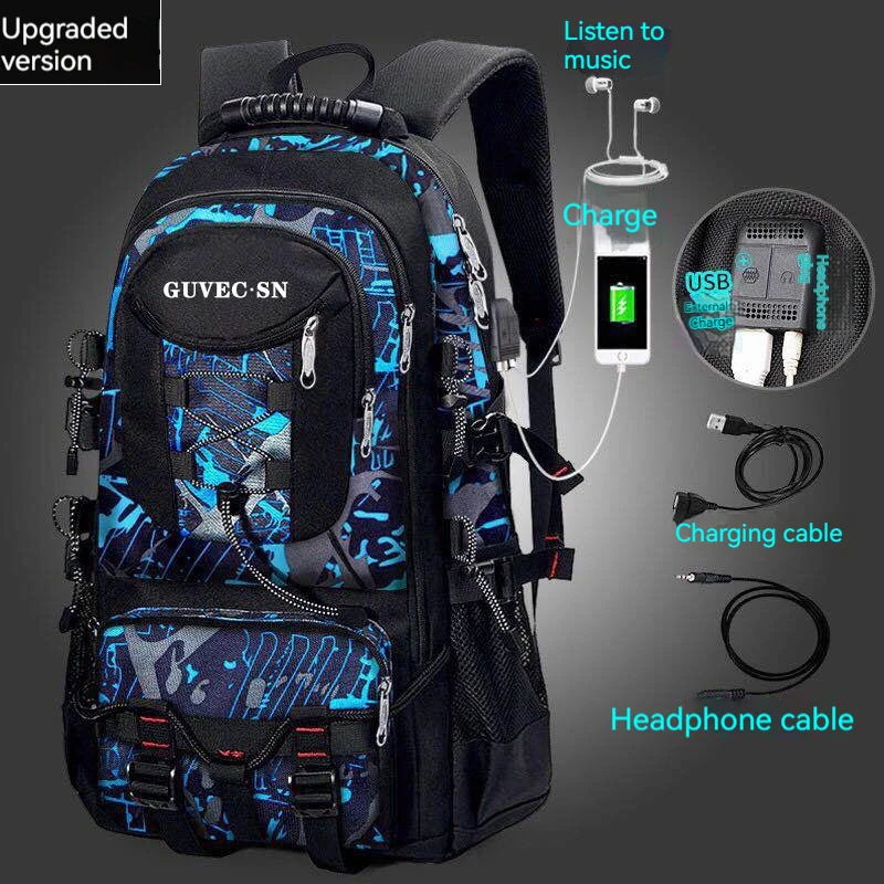 Outdoor montanhismo bagagem saco para homens, viagem mochilas, novo, 50L60L, 2024