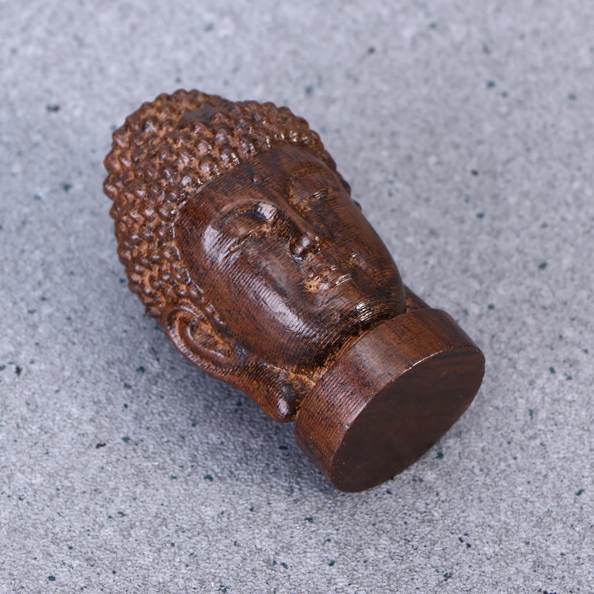 

Premium Rosewood Sakyamuni Buddha Head Feng Shui Home Decoration Ornament For Bookshelf Desktop Meditation Zone Wooden