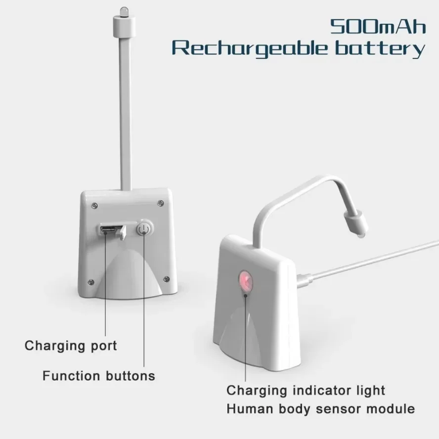 Lumière LED colorée à intensité variable, détection de mouvement humain, Projection de toilettes, veilleuse, charge intelligente, lumière de décoration étanche