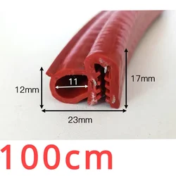 1000mm Car Door Rubber Seal Strips Auto Double Sealing Stickers Trunk Sound Insulation Weatherstrip Interior Foam Mute Adhesive