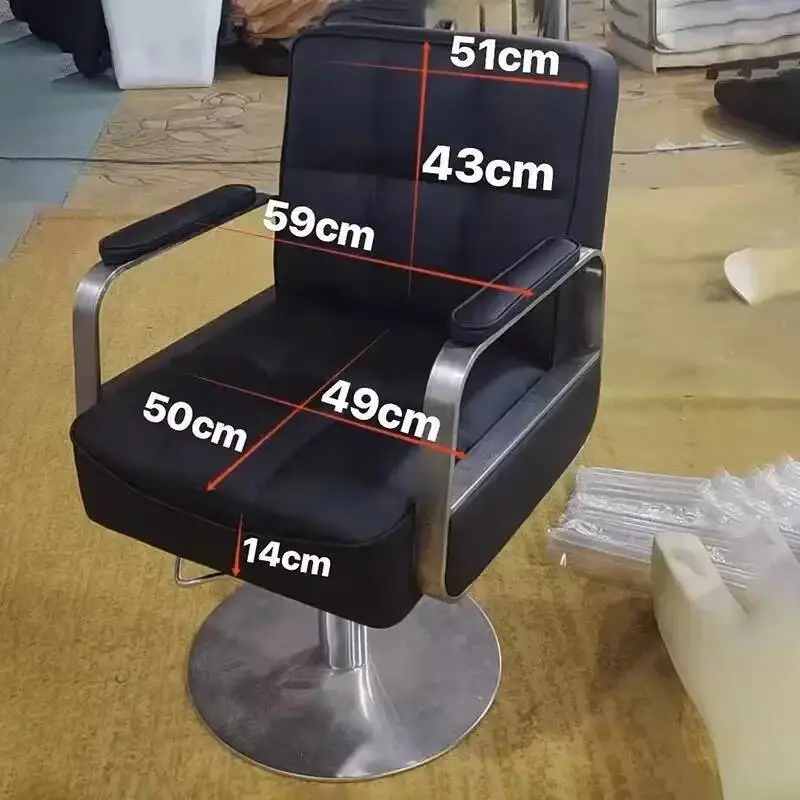 Beauty Support Barber Chair Swivel Professional Foot Rest Classic Chair Salon Luxury Silla Para Barberia Barbershop Furniture