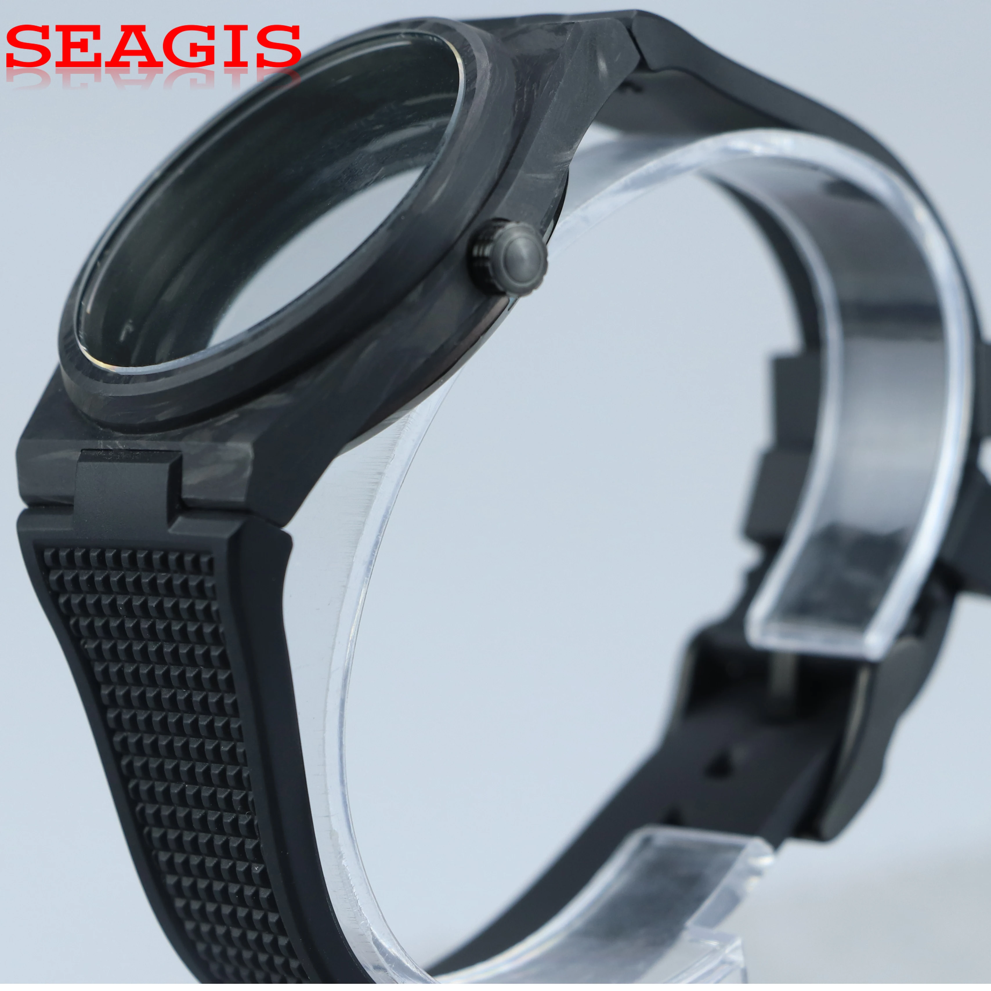 ساعة سيجيس أوتوماتيكية من ألياف الكربون 40 ملم، غوص فاخر مقاوم للماء PRX، حركة NH35 #3