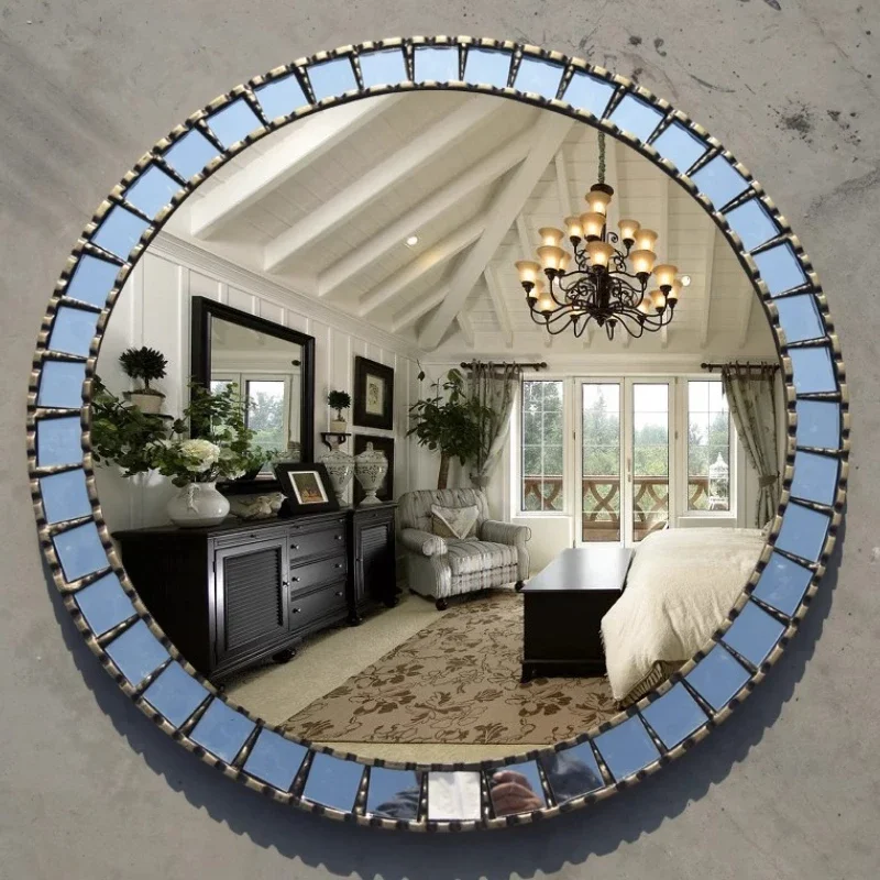 Self-adhesive Mirror Small Living Room Decorations for Home Design Entrance Hall Mirror Decor Wall Sticker Mirrors Apartment
