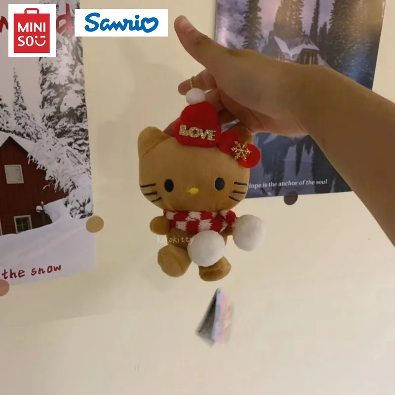 Natal sanrio dos desenhos animados pingente bonito helokitty chaveiro kawaii saco boneca presente mochila pequenos acessórios casal presentes de natal