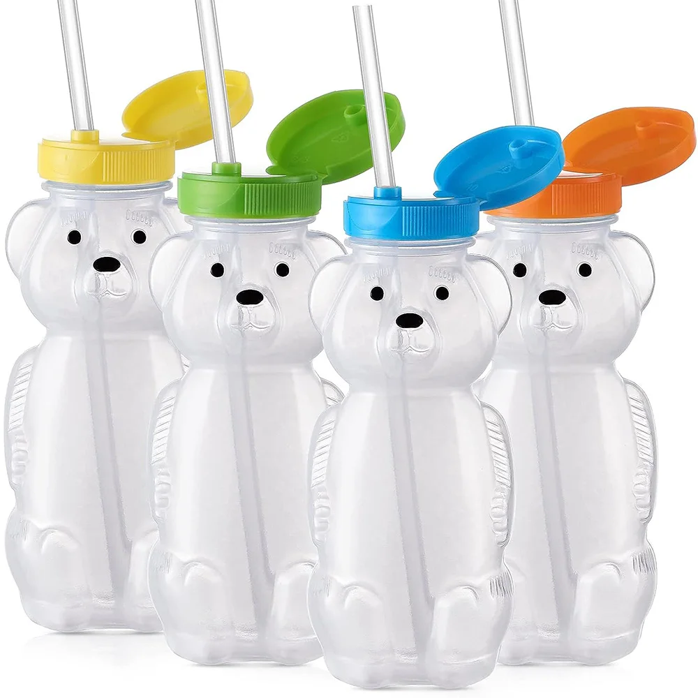 

Детская сжимаемая терапевтическая кружка-поильник Honey Bear с крышкой, предотвращающей проливание и утечку, для особых потребностей