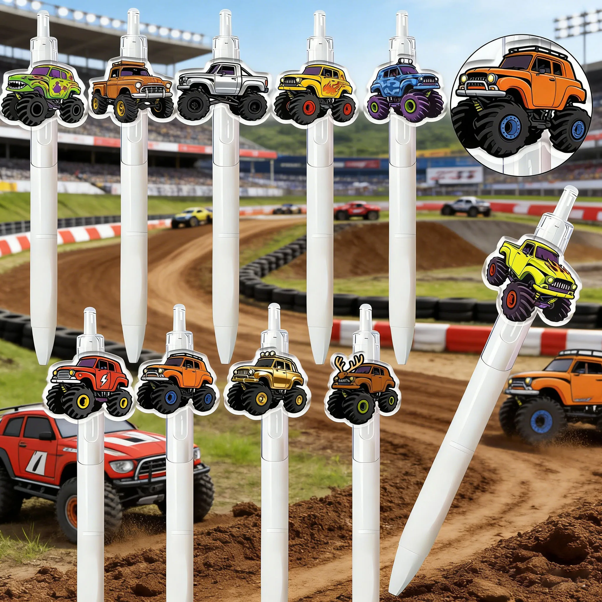 

10/20 шт. Набор шариковых ручек в стиле Bigfoot для бездорожья, белая серия, для студентов, с плавным письмом