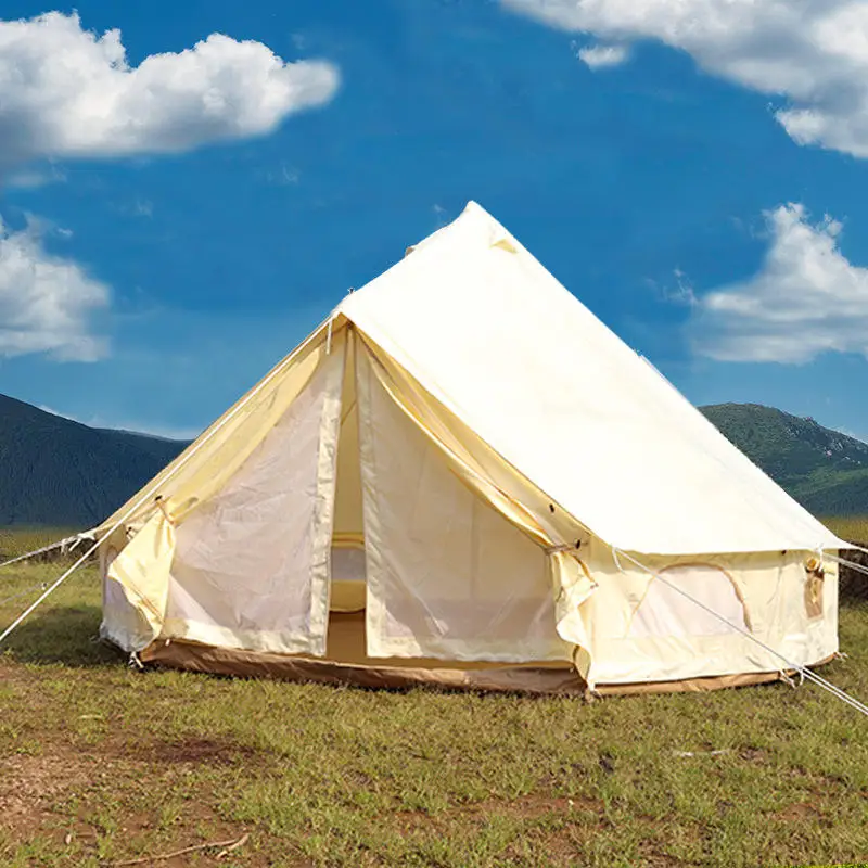 Waterproof Footprint Multi-person Family Yurt Tent Outdoor Oxford Cloth Four Seasons Bell Tent  Camping Tent