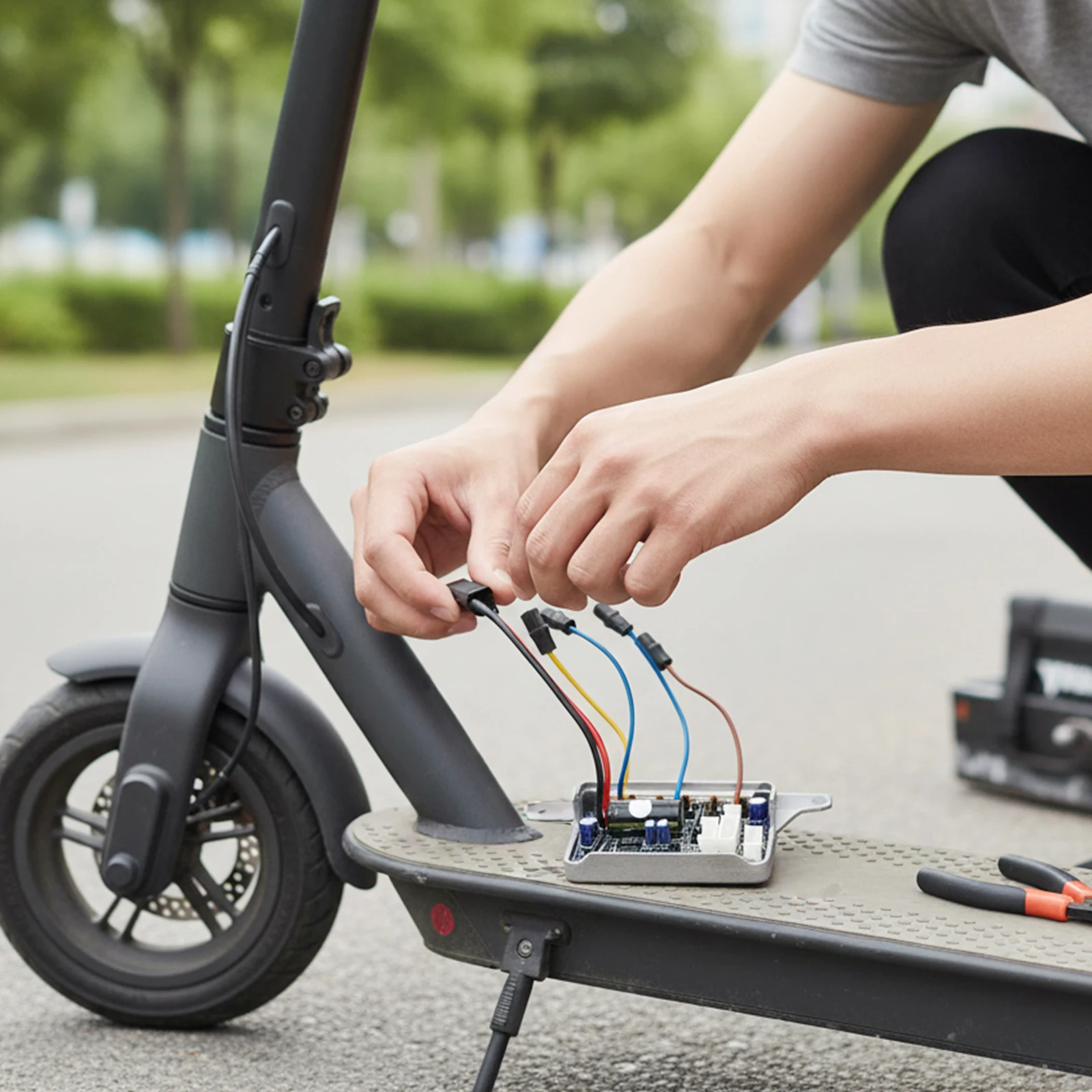 

For KQI3 KQI3-Pro Scooter Controller Electric Scooter Main Circuit 32 Km/h 48V 14A Stable Performance Scooter Parts Accessories