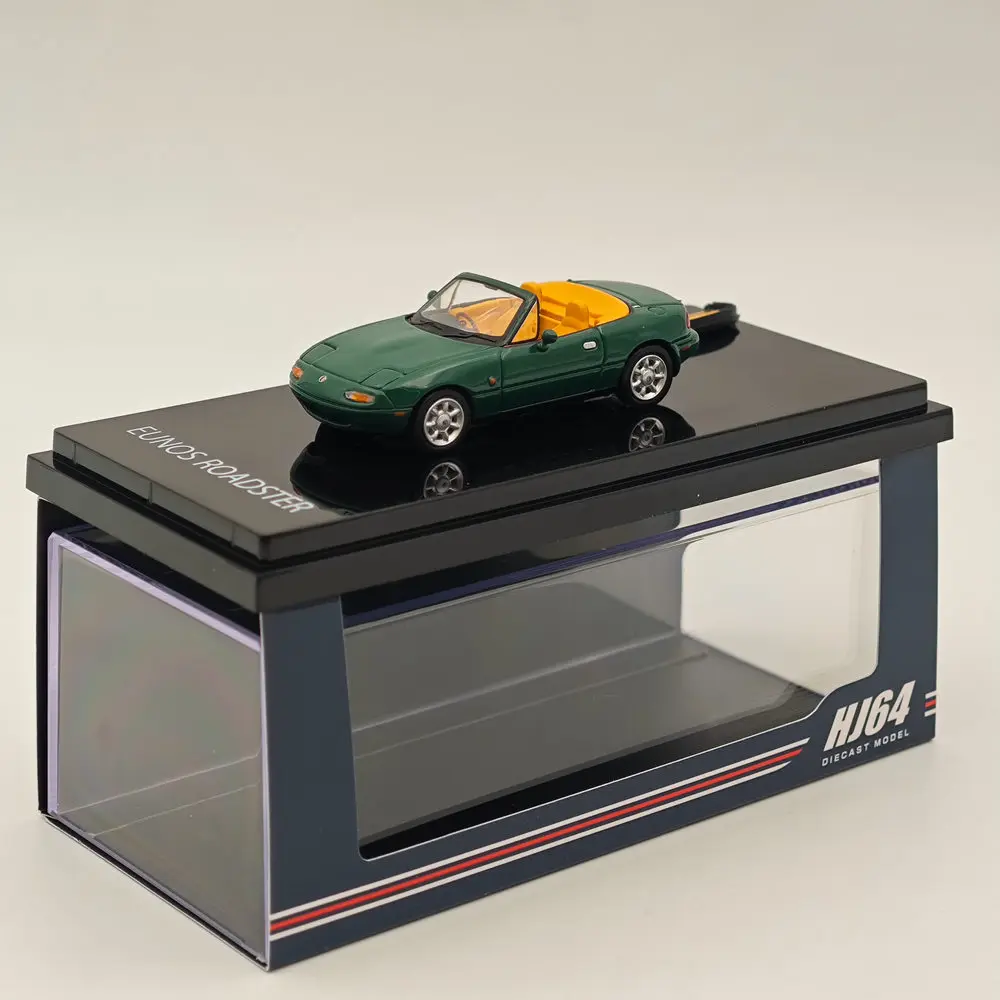 

1/64 Hobby JAPAN For EUNOS ROADSTER NA6CE WITH TONNEAU COVER Green HJ642025BGR Diecast Models Car Limited Collection Toys Gift