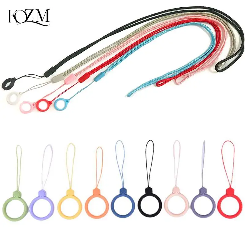 

Finger Ring Anti-lost Universal Phone Short Lanyard Silicone Pendant Ring Strap