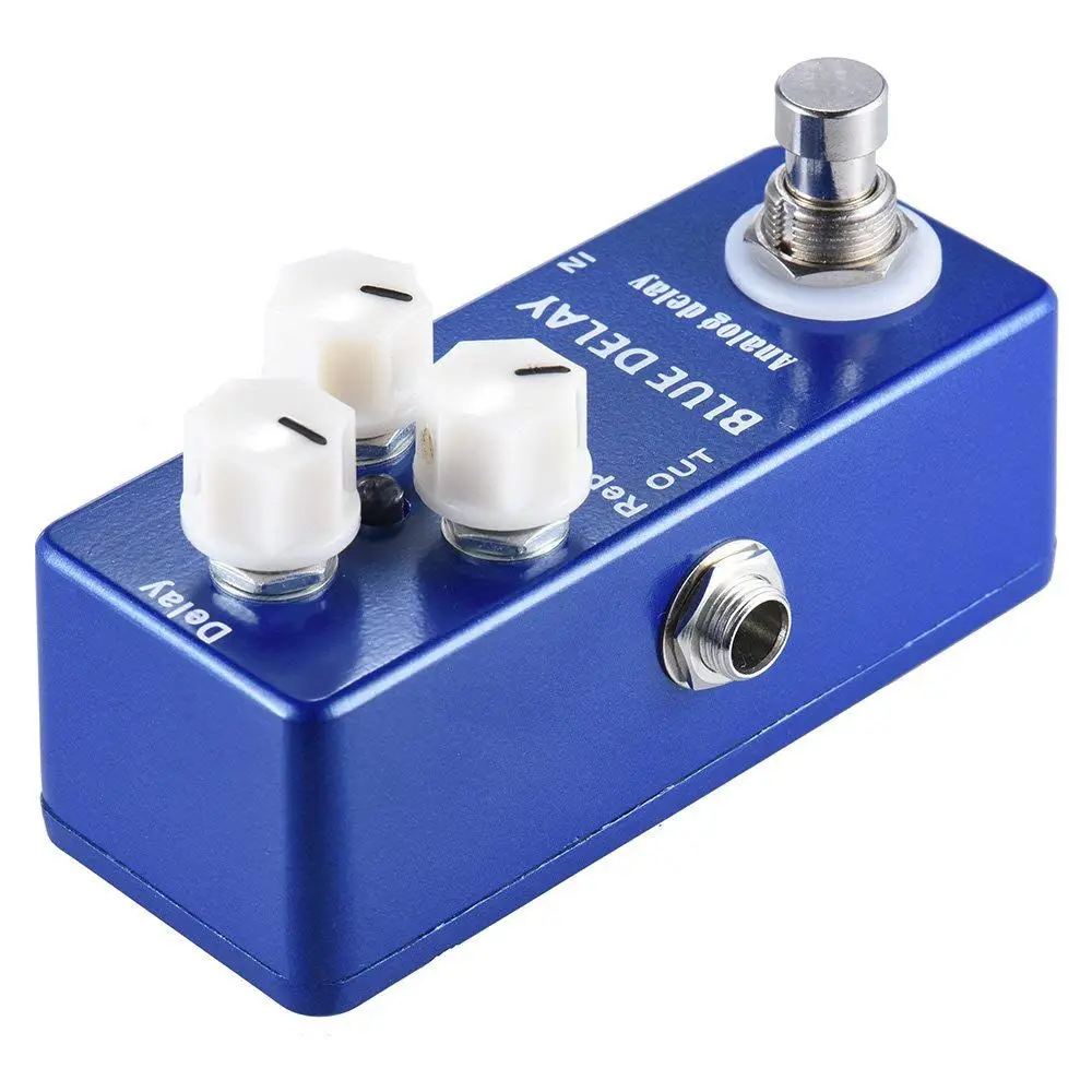 mosky azul profundo atraso mini pedal efeito guitarra true bypass 01