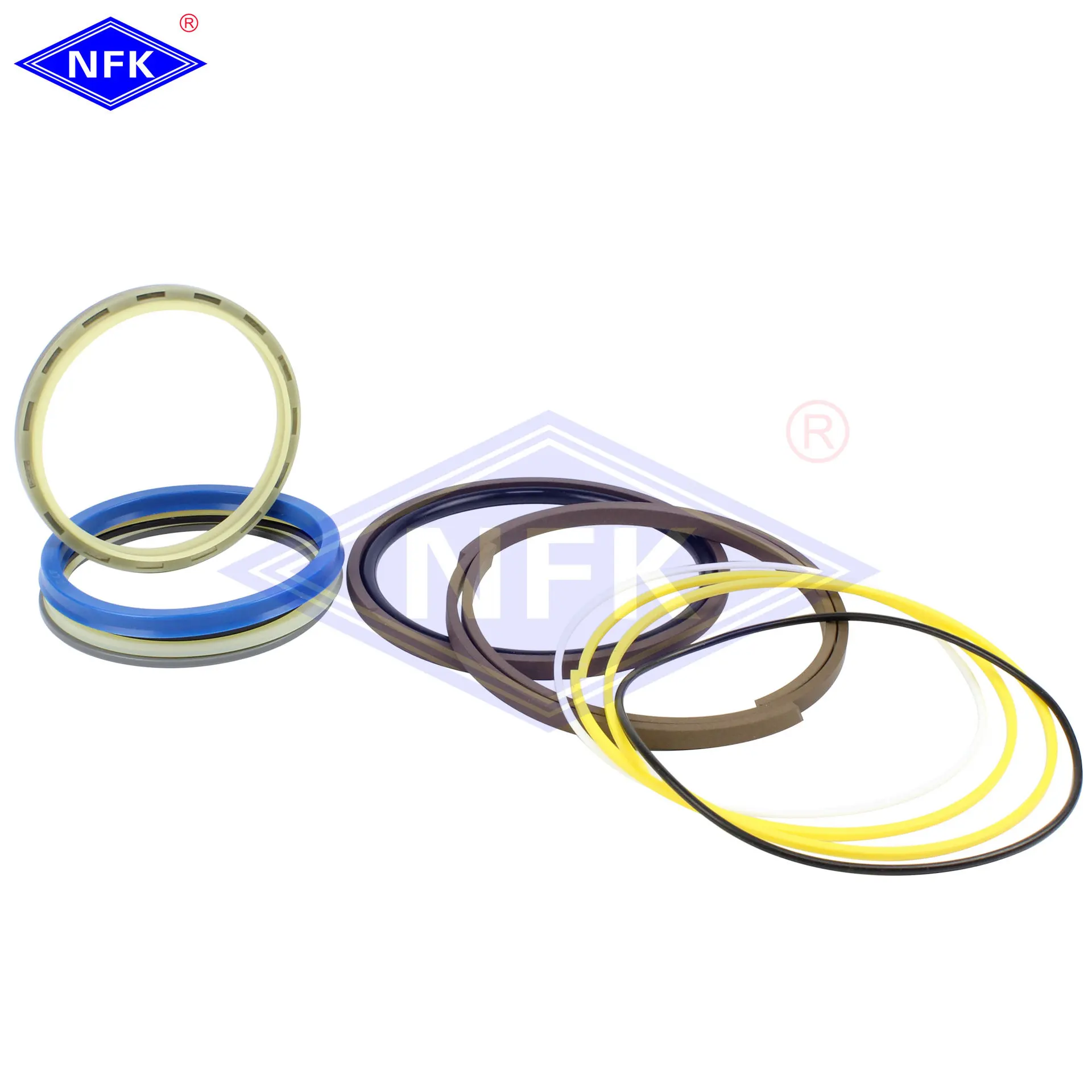 Supply SK350-8 Accessories, Large and Medium-sized Arm Bucket Oil Cylinder Wear-resistant Oil Seal Sealing Ring Repair Kit