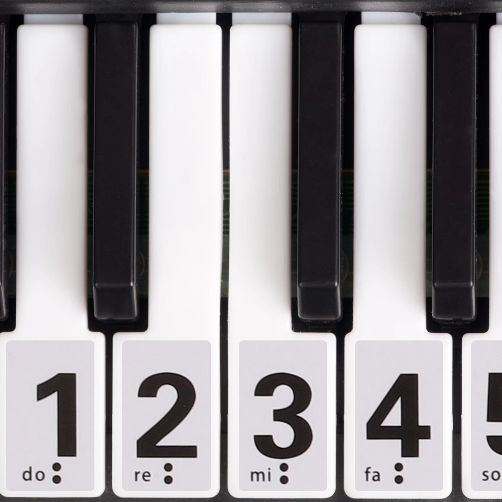 

88 Keys Piano Key Stickers Keyboard Number Labels Note Markers for Keys Non Fading Anti Sweat Wear Resistant Pvc Material Long