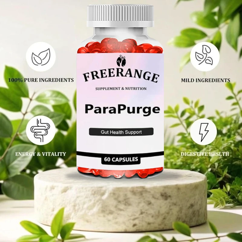 مكملات دعم الأمعاء والقولون لمساعدة النساء والرجال على تنظيف أمعاءهم والقولون، تركيبة غير كائنات معدلة وراثيًا، 60 كبسولة