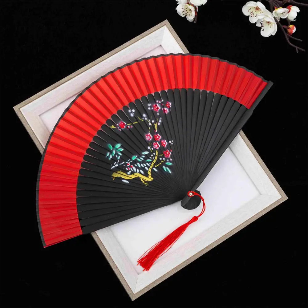 Chinese Style Bamboo Folding Fan, Classical Carving Craft