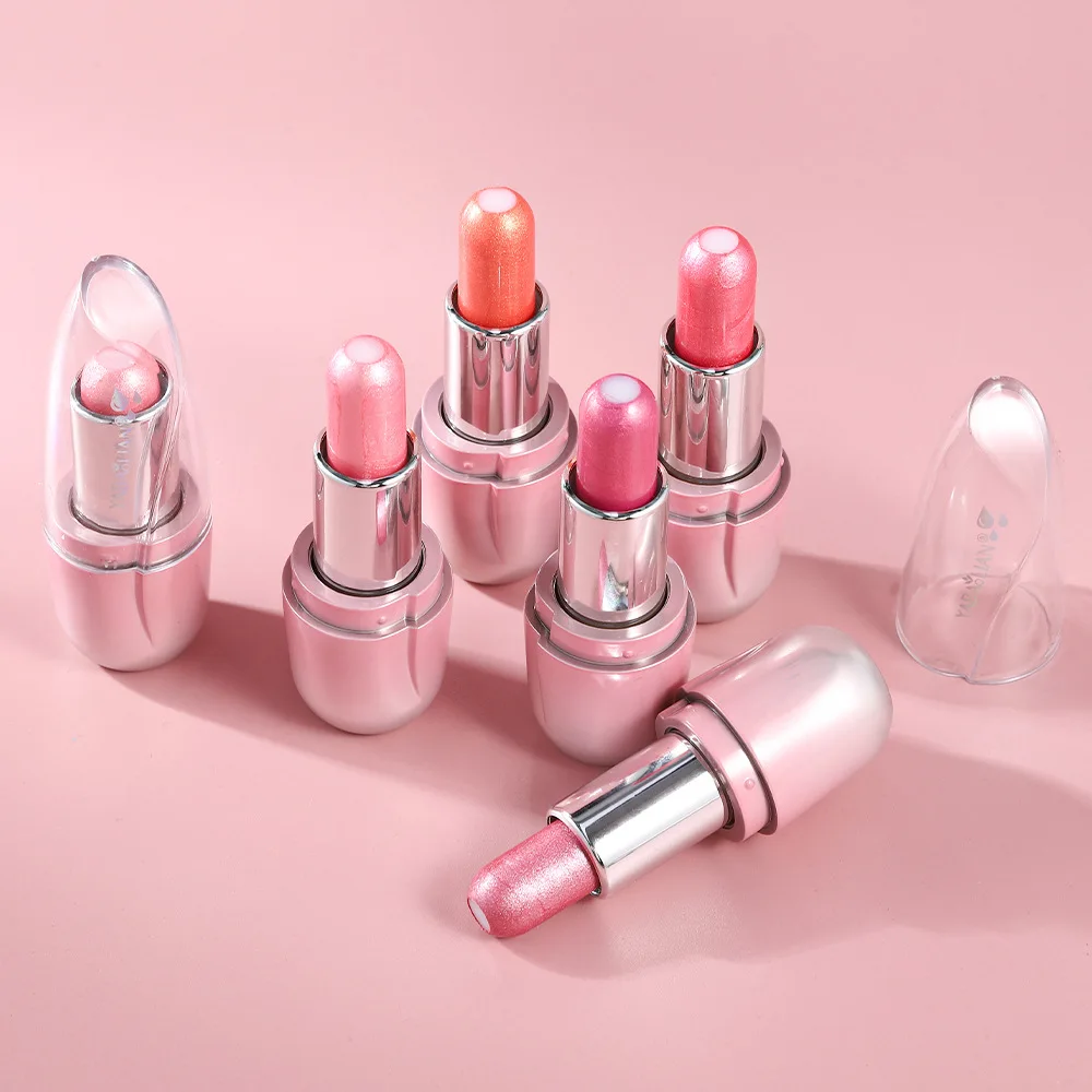 Maquillaje de labios profesional resistente al agua, pigmento brillante de larga duración, lápiz labial de sirena Rosa desnuda, cosmético de maquillaje de lujo