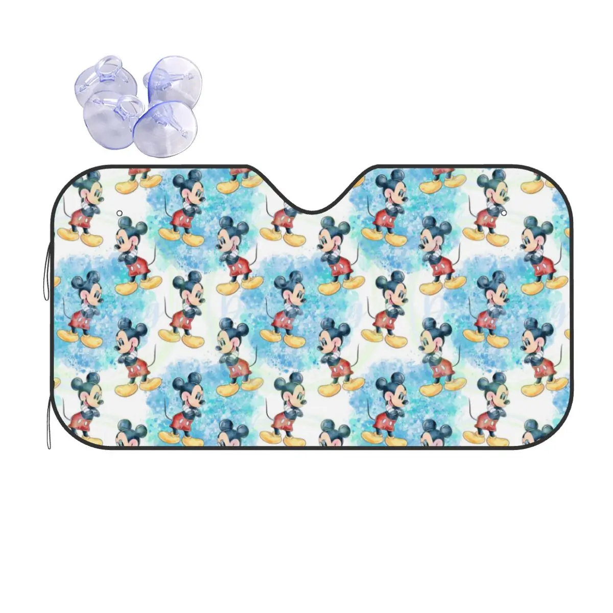 

Custom Mickey Mouse Car Windshield Sunshade Folding Sun Blocker Car Window Shades
