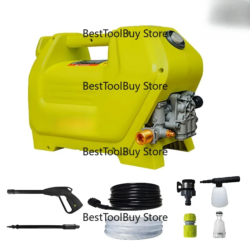 150Bar High Pressure Washer Car Washer Auto Start-Stop 1500W High-Pressure Water Giun for Home Garden Vehicle Cleaning