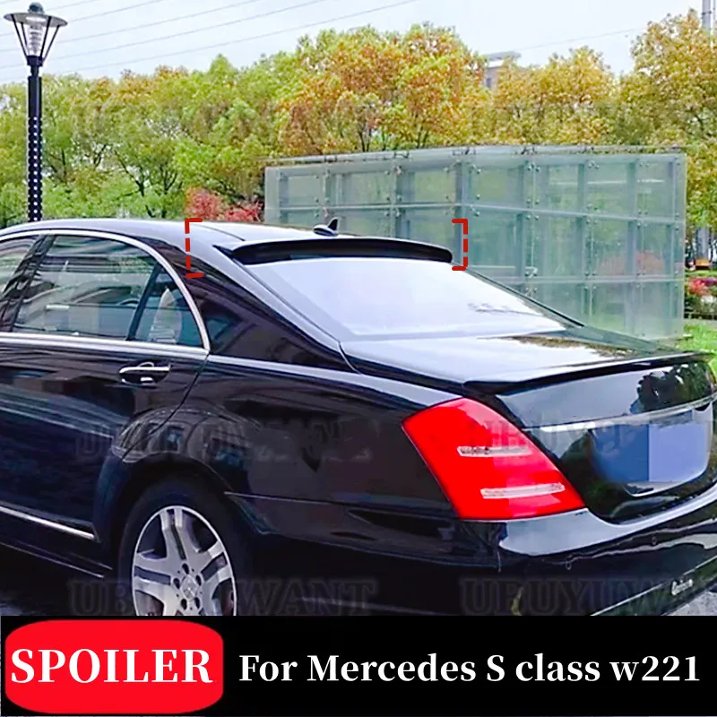 

Для 2006-2013 Benz S Class W221 S320 S400 S420 S450 S600 Автомобильный задний спойлер на лобовое стекло крылья экстерьер тюнинг аксессуары Запчасти