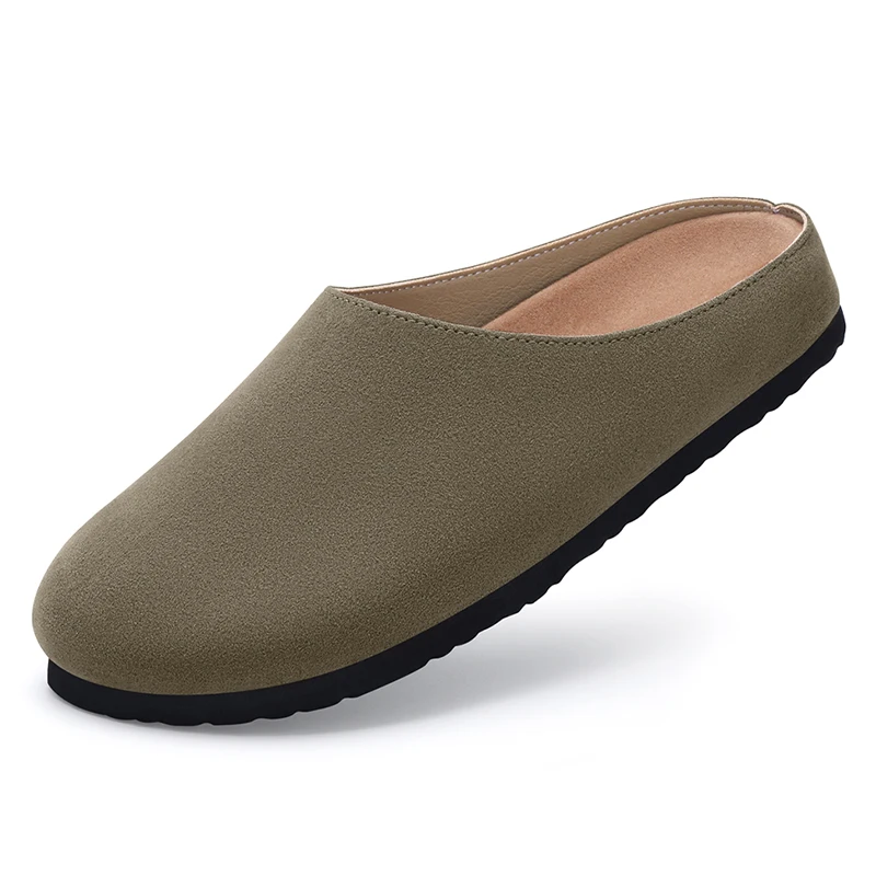 

Evshine/женские модные сабо, сандалии, женские повседневные сабо на плоской подошве, замшевые женские туфли с мягкой подошвой, удобные домашние тапочки без шнуровки