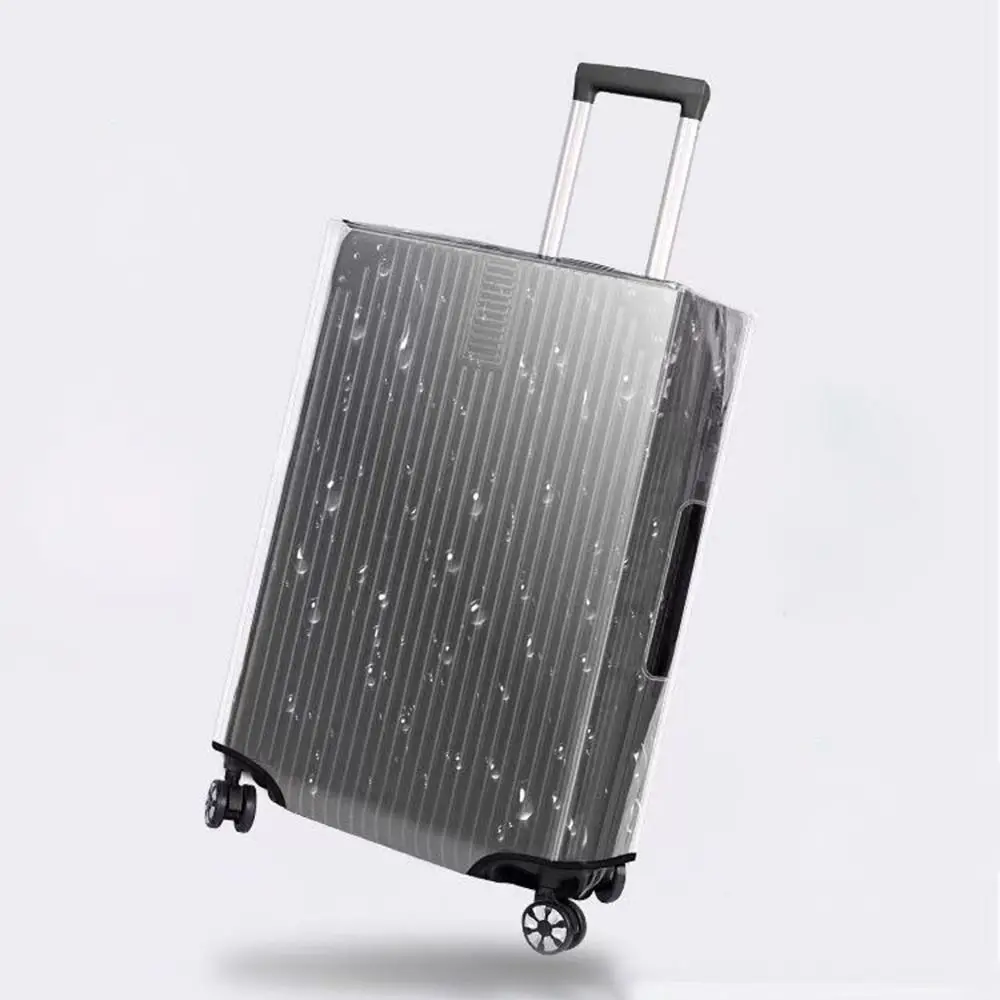 

20-28 дюймов дорожный чехол для багажа, прозрачный водонепроницаемый защитный чехол для багажа, ПВХ, пылезащитный защитный чехол для чемодана, чехол для багажа