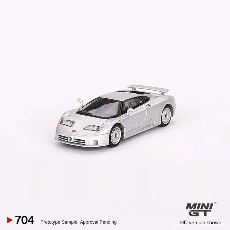 미니 GT 모델 자동차 EB110 GT Grigio Chiaro 합금 다이캐스트 스포츠카, #704 디스플레이 선물, 1:64