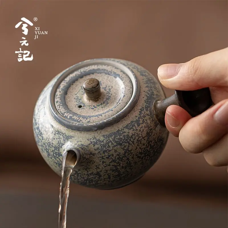 Fanzing Kiln-Transformed Ceramic Teapot Household Side-Handle Pot 2025 New Model Small Single Pot Kung Fu Tea Set
