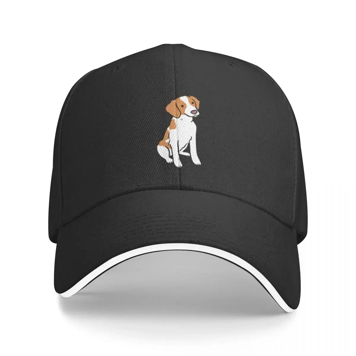 brittany dog cute illustration Baseball Cap Luxury Man Hat Mountaineering Women Men's