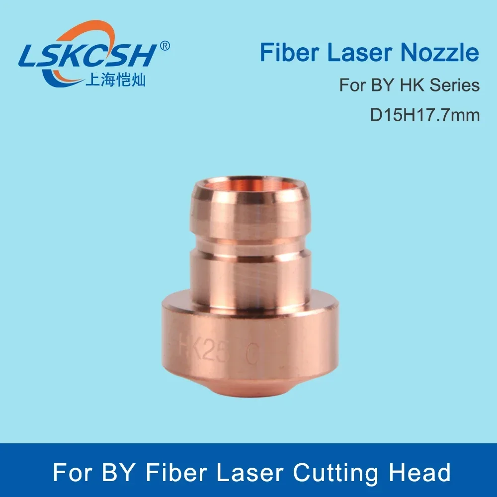   10 stks/partij HK Serie Laser Nozzles PUSH FIT Nozzle Tip Dia.15mm HK10 HK12 HK15 10035271   Voor BY Fiber Lasersnijkop