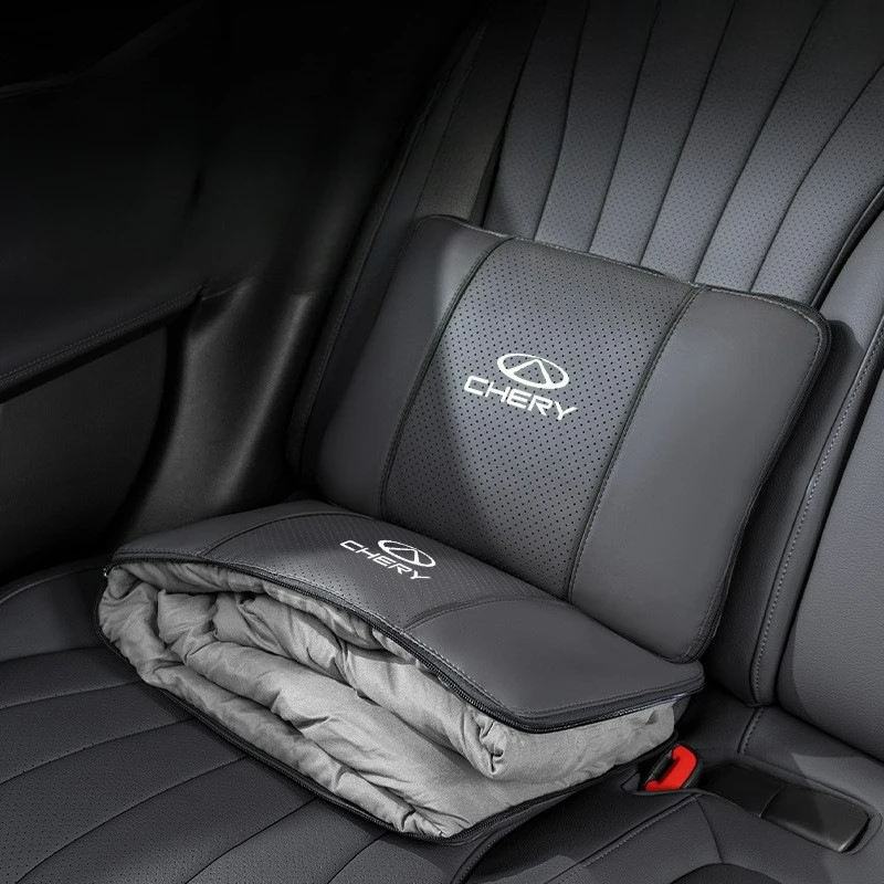 

For Chery Tiggo Jetour Car Pillow Blanket Car Seat Lumbar Blanket Foldable Multifunctional Pillow Cushion Support Accessories
