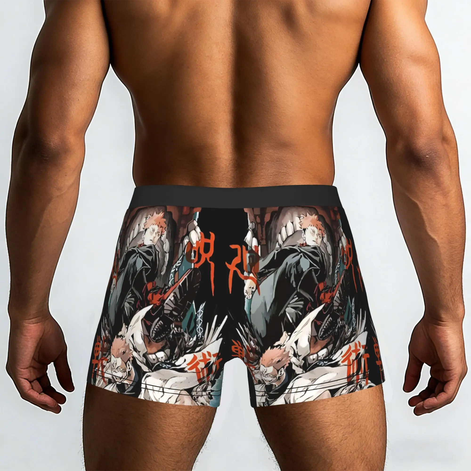 Battle Bandai Jujutsu Kaisen Underpants Breathbale Panties Men's Underwear Print Shorts Boxer Briefs