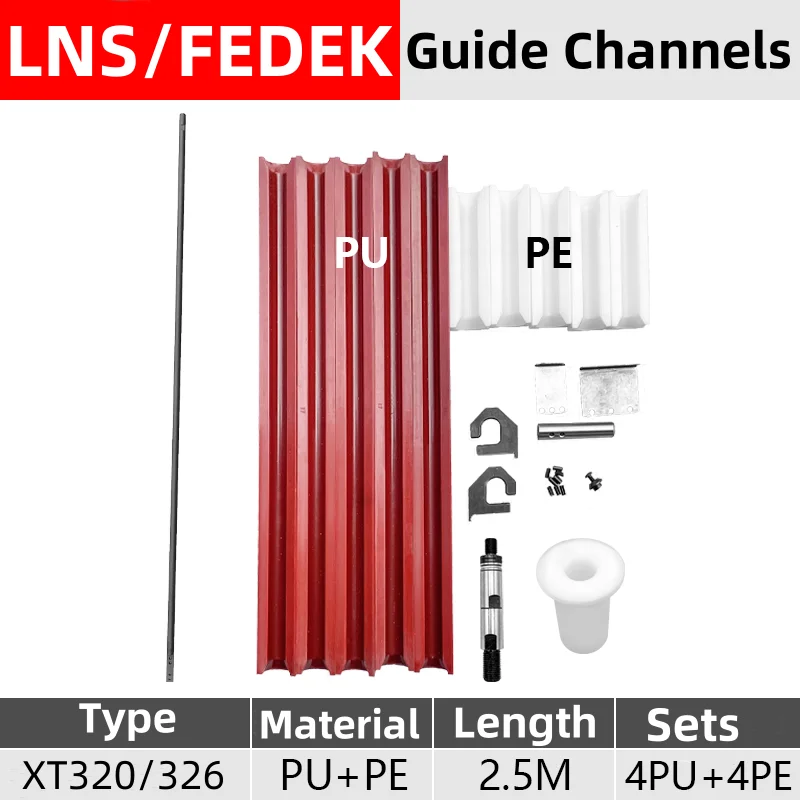 PU Guide Channel Sets LNS XT320/326  S2 Fedek Automatic Bar Feeder Parts