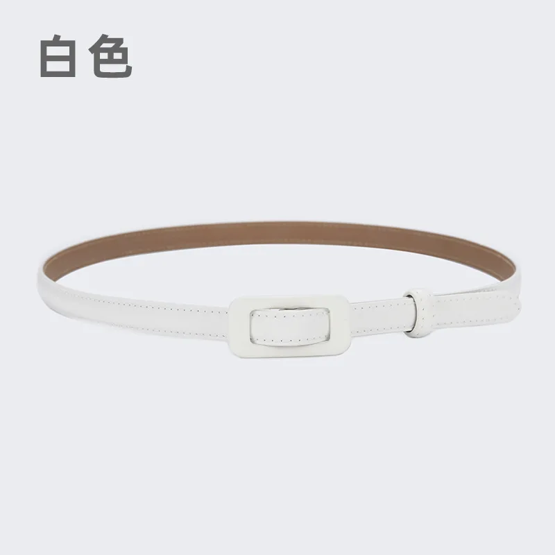 여성용 정품 가죽 청바지 드레스 벨트 다용도 2층 소가죽 버클 비펀치 벨트