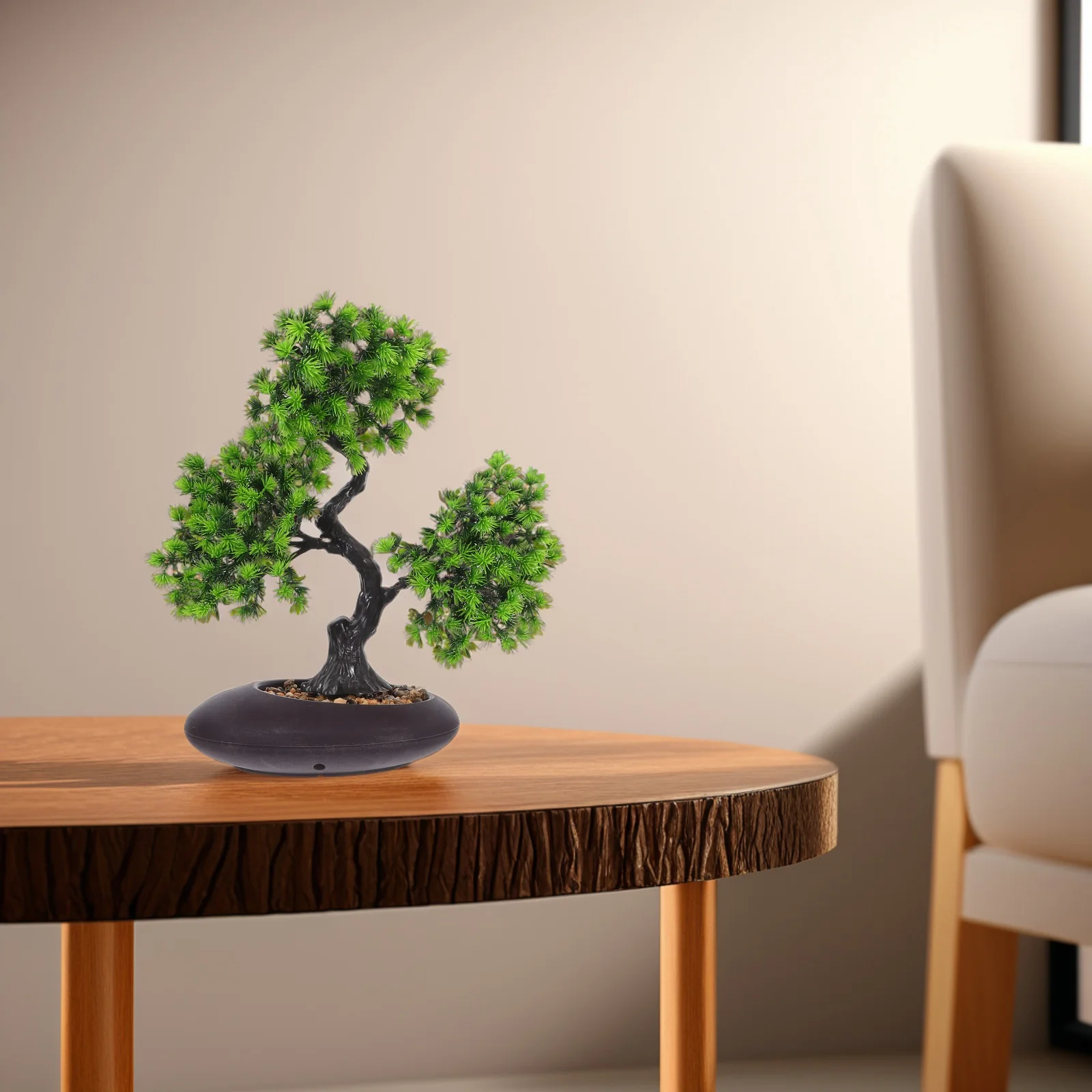 

Realistic Artificial Bonsai Tree Decorative Simulation Pine Plant Desktop Ornament Plastic Craft Indoor Home Office Decoration