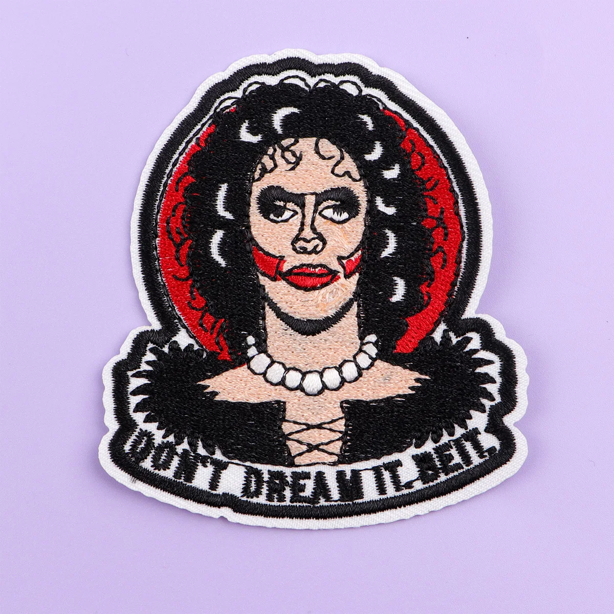 Cartoon Character Quotes Embroidered Patches for Clothing Jackets Anime Patch DIY Iron on Patches Applique Accessories Stickers