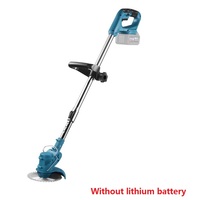 Lawnmower Weeder Household Garden Cordless Lawn Mower Lawn Mowing Machine Electric Trimmer for Makita (Without Battery)