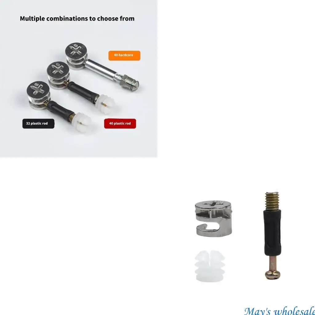 

20Pcs Cabinet Wheel Nut Connection Desk Link Fixer Furniture Connector 448A