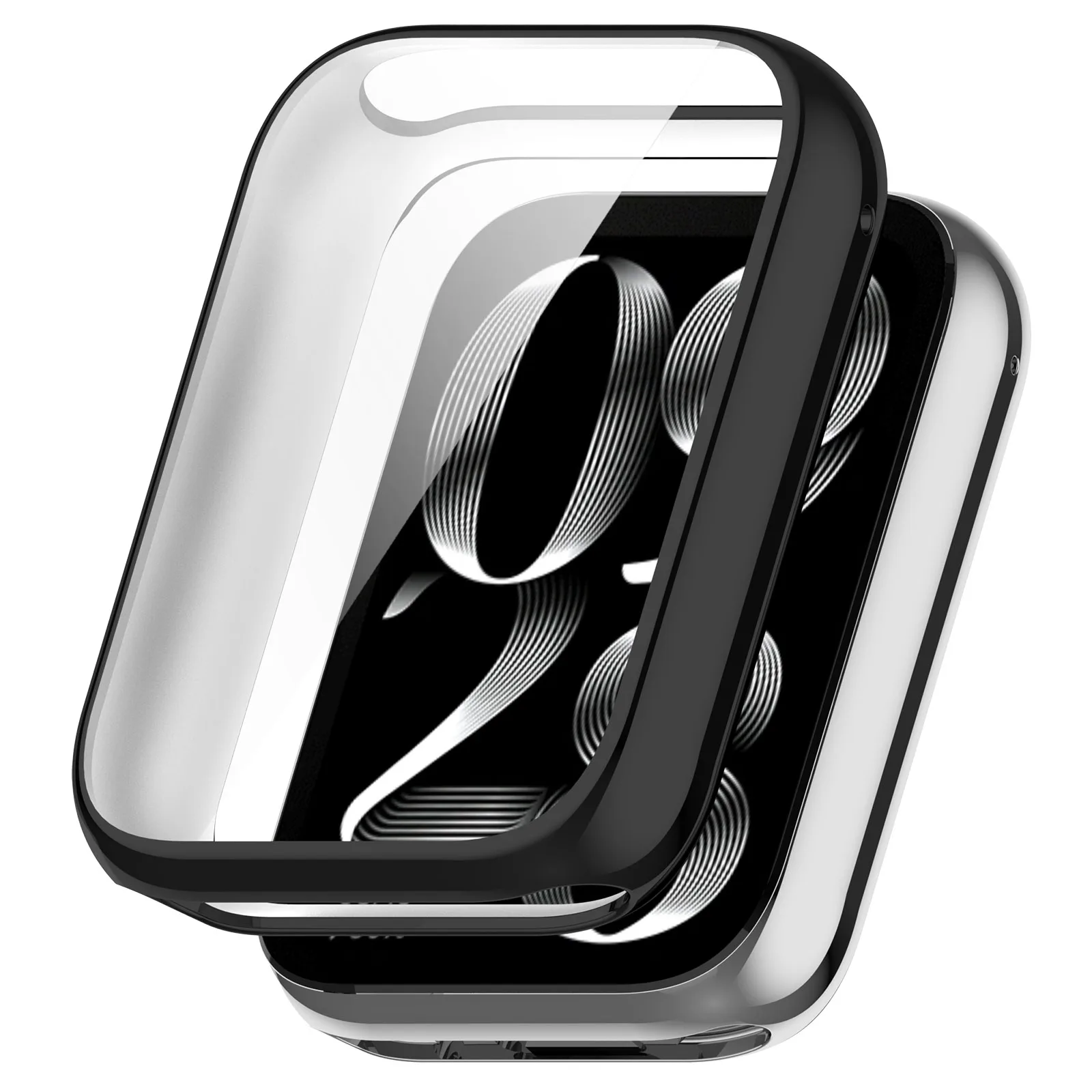 حافظة حماية للشاشة ملونة لهاتف شاومي مي باند ، غطاء ممتص للصدمات من تي بي يو ، غطاء إطار ، 8 برو