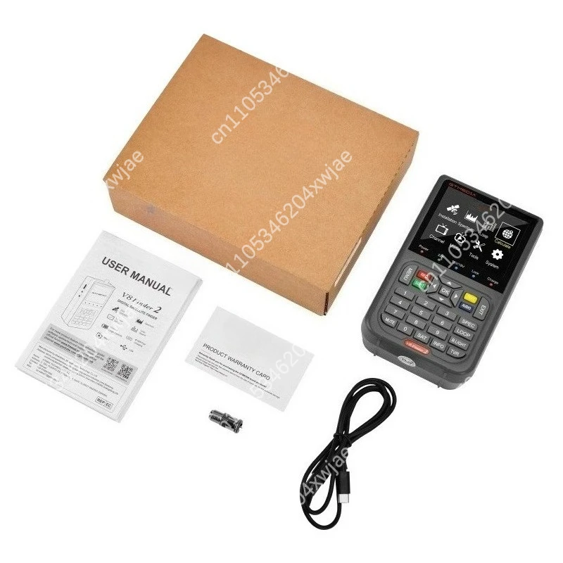 HD DVB-S2X Satellite Signal Strength Meter for Dish Alignment Installation Professional Finder Tool with LCD Screen