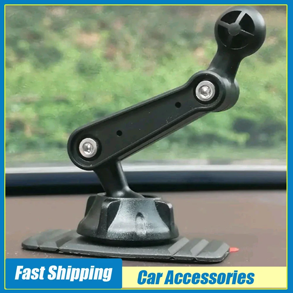 1pc Universal Car Dashboard Ball Head Phone Holder Car Double Joint Phone Holder Auto Adjustable Holder Car Interior Accessories