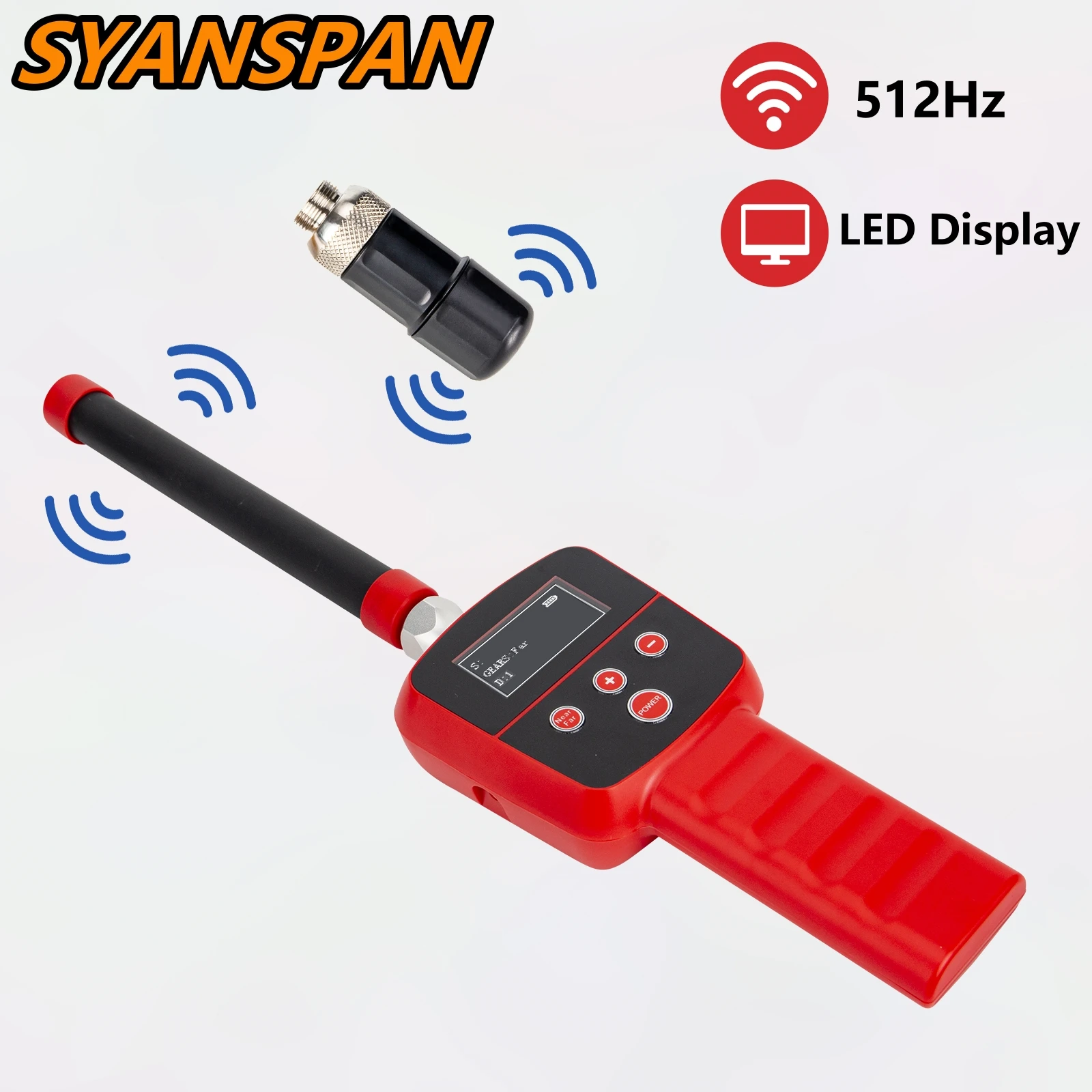 Transmissor sem fio SYANSPAN 512 Hz (sonda 512Hertz) para localização da câmera de inspeção de tubulação de esgoto de drenagem