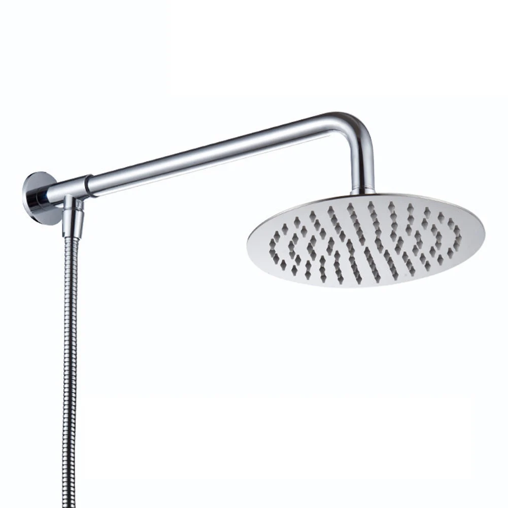 

Practical Plumbing Systems Flower Shower Shower 1.5m 150 X 150mm Bath Shower Head Black Finished Bright Chrome