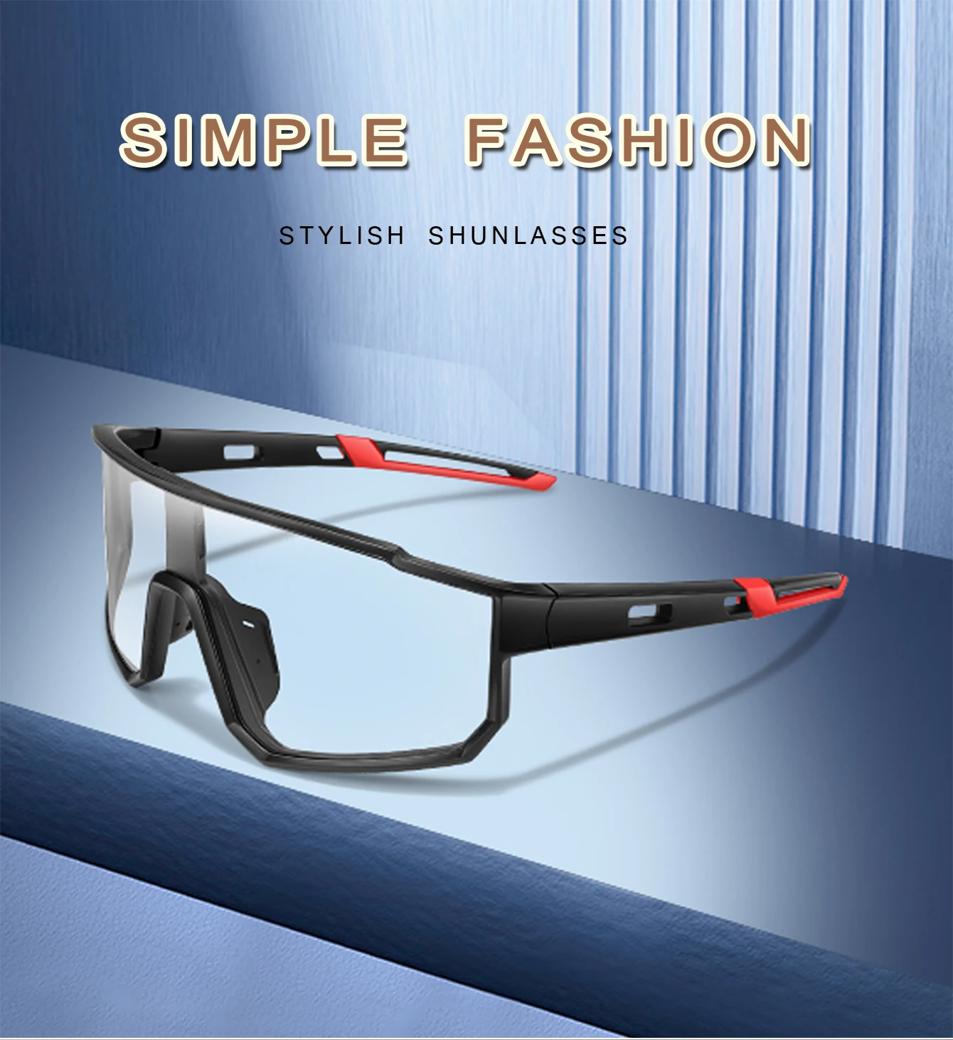 Photochrome Sonnenbrille Neue Stil Marke Männer Frauen Komfortable Winddicht Radfahren Gläser für Fahrrad MTB Fahrrad Laufen Angeln – Detail 1