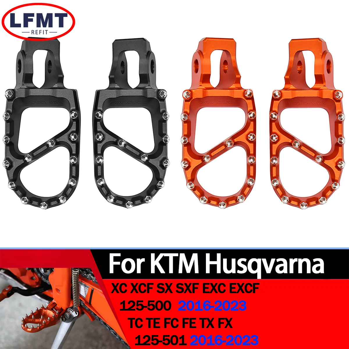 

Foot Pegs FootRest Footpegs Rests Pedals For KTM SX SX-F XCF EXC EXCF XC XCF SX SXF 2017-2022 For Husqvarna FC TX FX TC FC