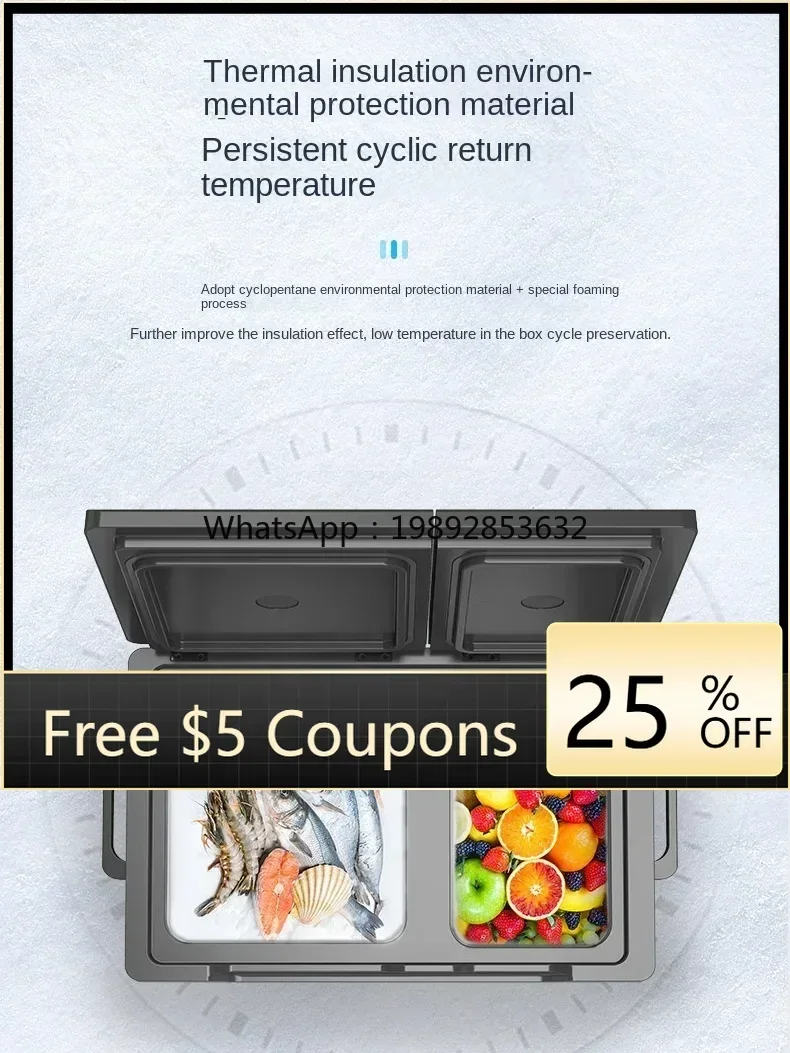 

AB Car Refrigerator Refrigeration Compressor Dual Use in Car and Home 12 V24v Refrigeration