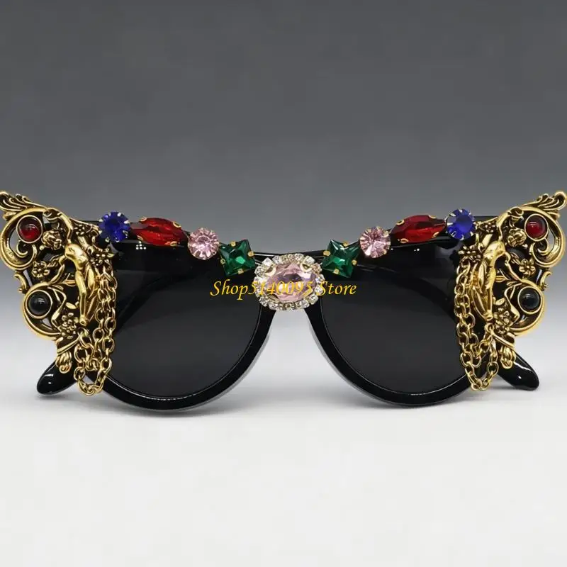 DXAE Statement sunglasses with dark tint fashion accessory for travel photo styling