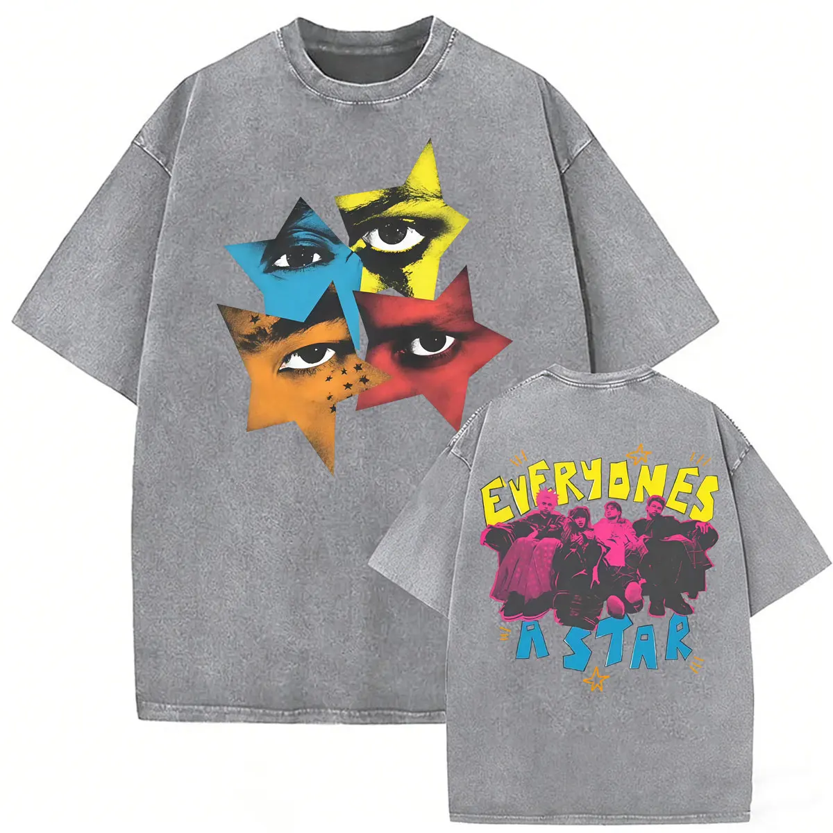 5 Seconds of Summer Everyone’s A Star Music World Tour 2026 Concert T-shirts Men Women Fashion Vintage Washed T Shirt Streetwear