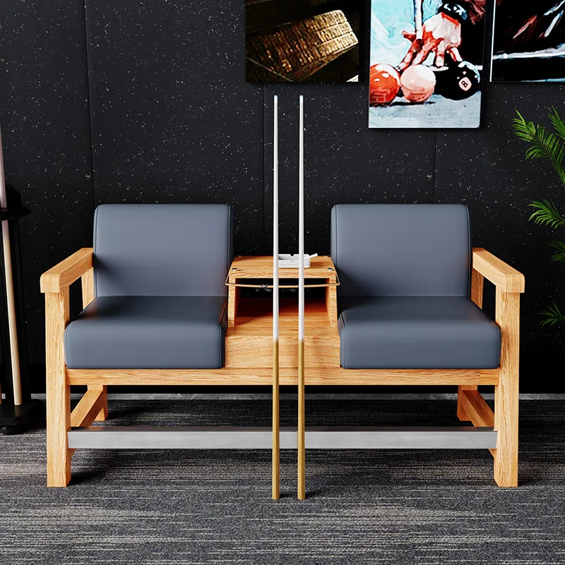 Silla de visualización de salón de billar, sofá, luz de madera, competencia de lujo de alta gama