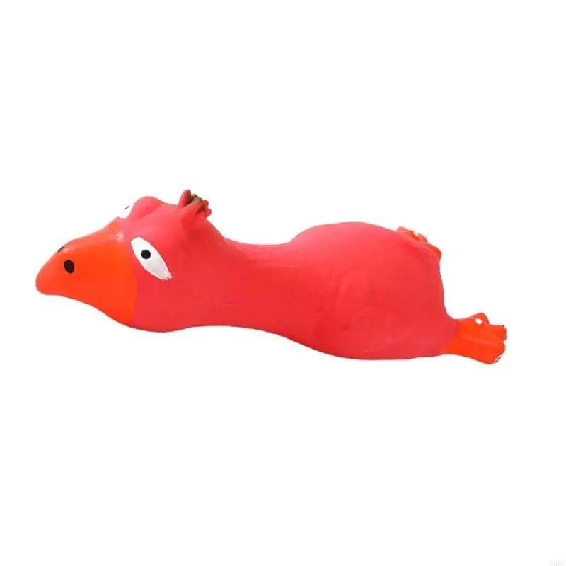  Pet Toy Chicken Teething Toy with Sound Toy Molar Pet Chew for Teething Toy