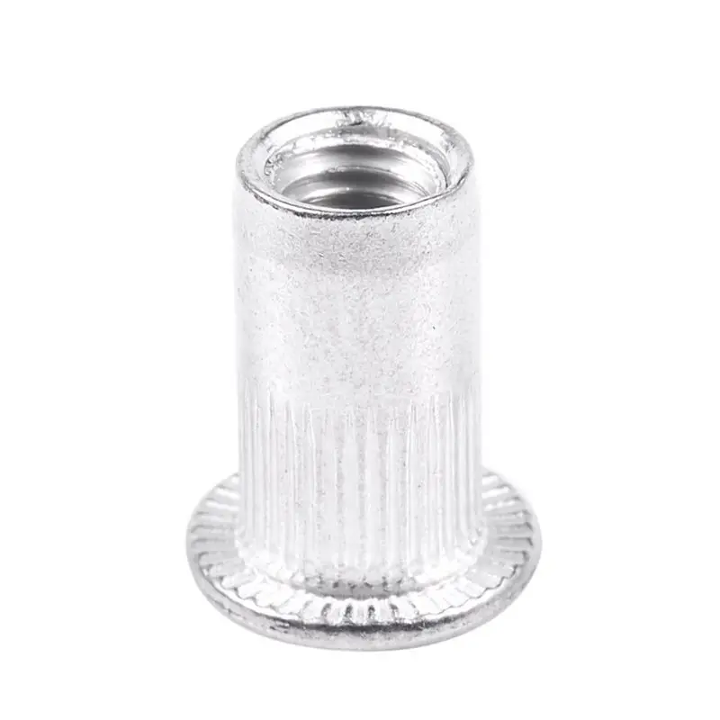 ABLQ M5 Aluminium Threaded Rivnuts Flat Head Rivet Nuts Nutserts 500Pcs